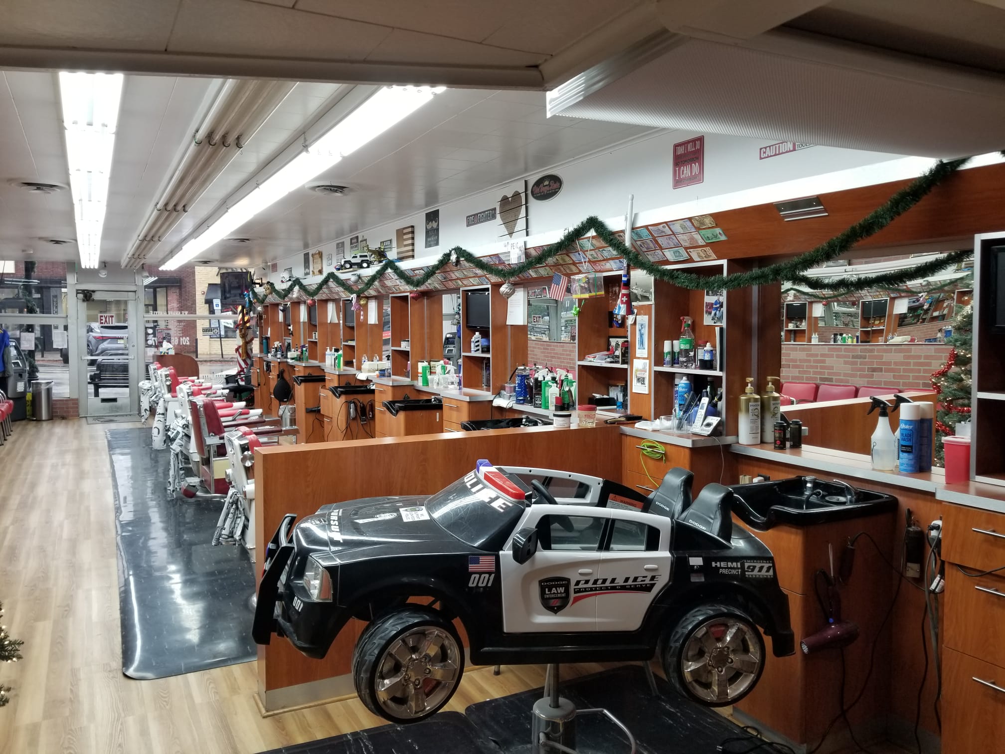 Barbershop Interior Back View